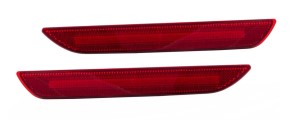 Red LED position lights, clear, for Mustang 2015+