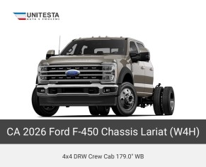 2026 Ford F450 4x4 Crew Cab Chassis  6.7 V8 Diesel 179" WB