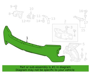 Front bumper for Chevrolet Silverado 2019+
