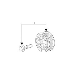 Belt tensioner for Chevrolet Silverado 1500 4.3L 5.3L