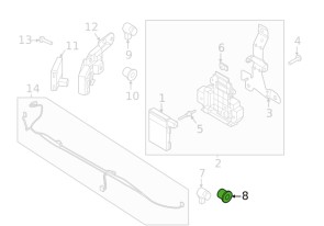 Držák parkovacího senzoru pro Ford F-150 2021-2024 (1)