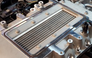 Gasket between intercooler and supercharger, for ROUSH R2300 TVS supercharger