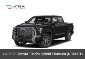 2026 Toyota Tundra Hybrid  Platinum  4x4 CrewMax 5.5' black
