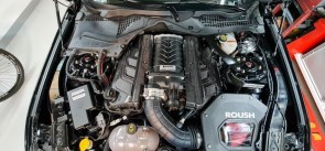 Carbon engine cover for Mustang GT 2018+ compressors
