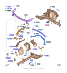 Přední horní výztuha pro Ford Mustang 5.0 V8 2024+