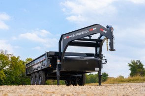 2026 IRON BULL Model DDG9616 sklápěcí návěs ocelový - nosnost  4750kg - otevírací bočnice