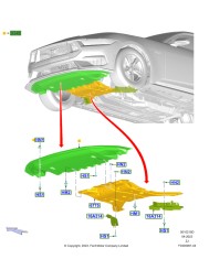 Aerodynamický kryt pod motor pro Ford Mustang 5.0 V8 2024+