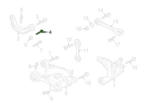 Šroub s podložkou předního horního ramene pro Ford Mustang 2015+ (1)