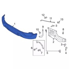 Front bumper for Ford F-150 2021-2023