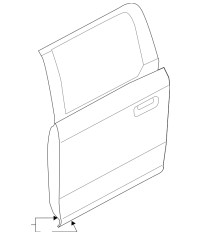 Zadní pravé dveře pro F-150 2015-2020