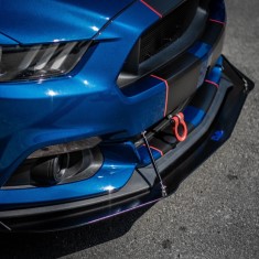 Kované tažné oko - červené pro Mustang 2015-2017 (1)