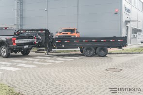 2026 IRON BULL Model DDG9616 sklápěcí návěs ocelový - nosnost  4750kg - otevírací bočnice