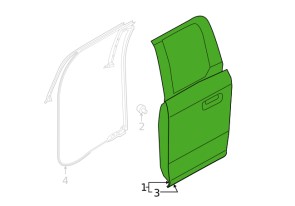 Rear right door for Ford F-150 Crew cab. 2021-2023