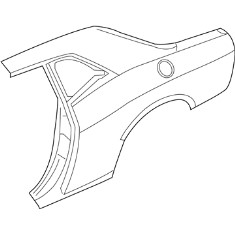 Rear fender, left for Dodge Challenger 2008-2023