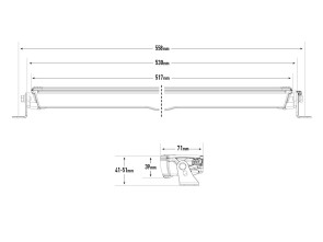 Led světelná rampa Lazer Glide (2)
