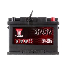 Car battery Yuasa YBX3075 12V, 60Ah, 550A