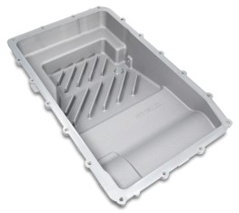 PPE hliníková olejová vana - hluboká +1.6l oleje pro převodovku Ford 10R80 2017+ broušená (1)