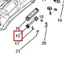 Interior roof handle driver/passenger for Dodge Challenger 2015