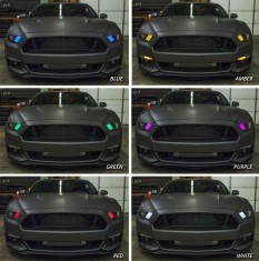 RGBW denní svícení předních světel pro Ford Mustang 2018-2023 US verze (1)