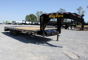 2025 BIG TEX 14GN-25D5A-MRBK steel flatbed semi-trailer - load capacity 4900kg
