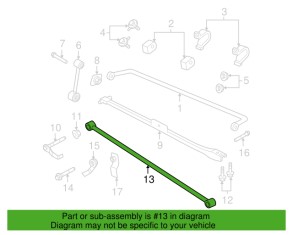 Panhard rod for Mustang 2010-2014
