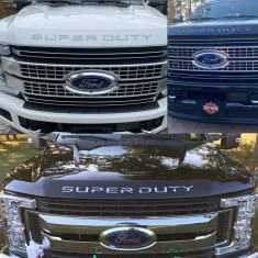 Chrome SUPERDUTY sign for Ford Superduty 2017+