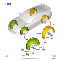 Podběh přední pravý pro Ford Mustang 5.0 V8 2024+