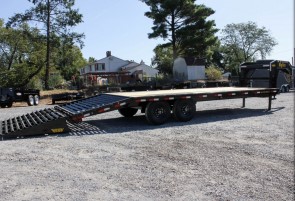 2025 BIG TEX 14GN-25D5A-MRBK steel flatbed semi-trailer - load capacity 4900kg (4)