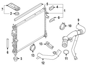 Radiator/cooler for Mustang 2024+