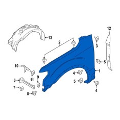 Front right fender for F-150 2021+