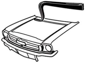 Hood and partition seals for Mustang 1965-1966