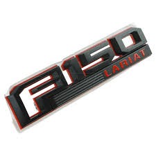 Emblem, black-red for F-150 2018+