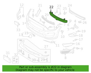 Absorber nárazu pro Mustang Shelby GT350 2015-2020